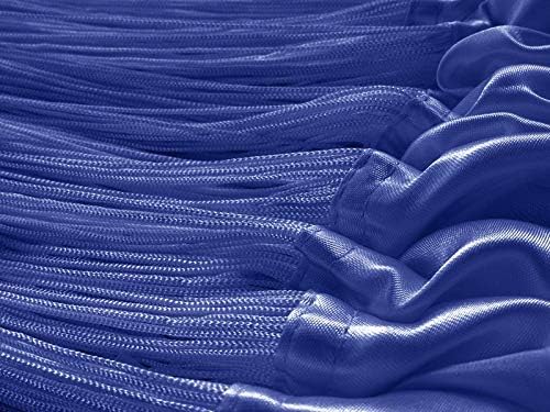Kaikoon Fadenvorhang Fadenstore Messe B1 schwer entflammbar 90 cm x 240 cm (BxH) blau