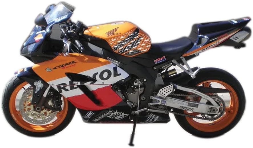 Stompgrip Motorrad Tankpad Volcano transparent passt für Honda CBR 1000 RR 2004-2007 | Tankaufkleber
