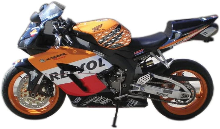 Stompgrip Motorrad Tankpad Volcano transparent passt für Honda CBR 1000 RR 2004-2007 | Tankaufkleber