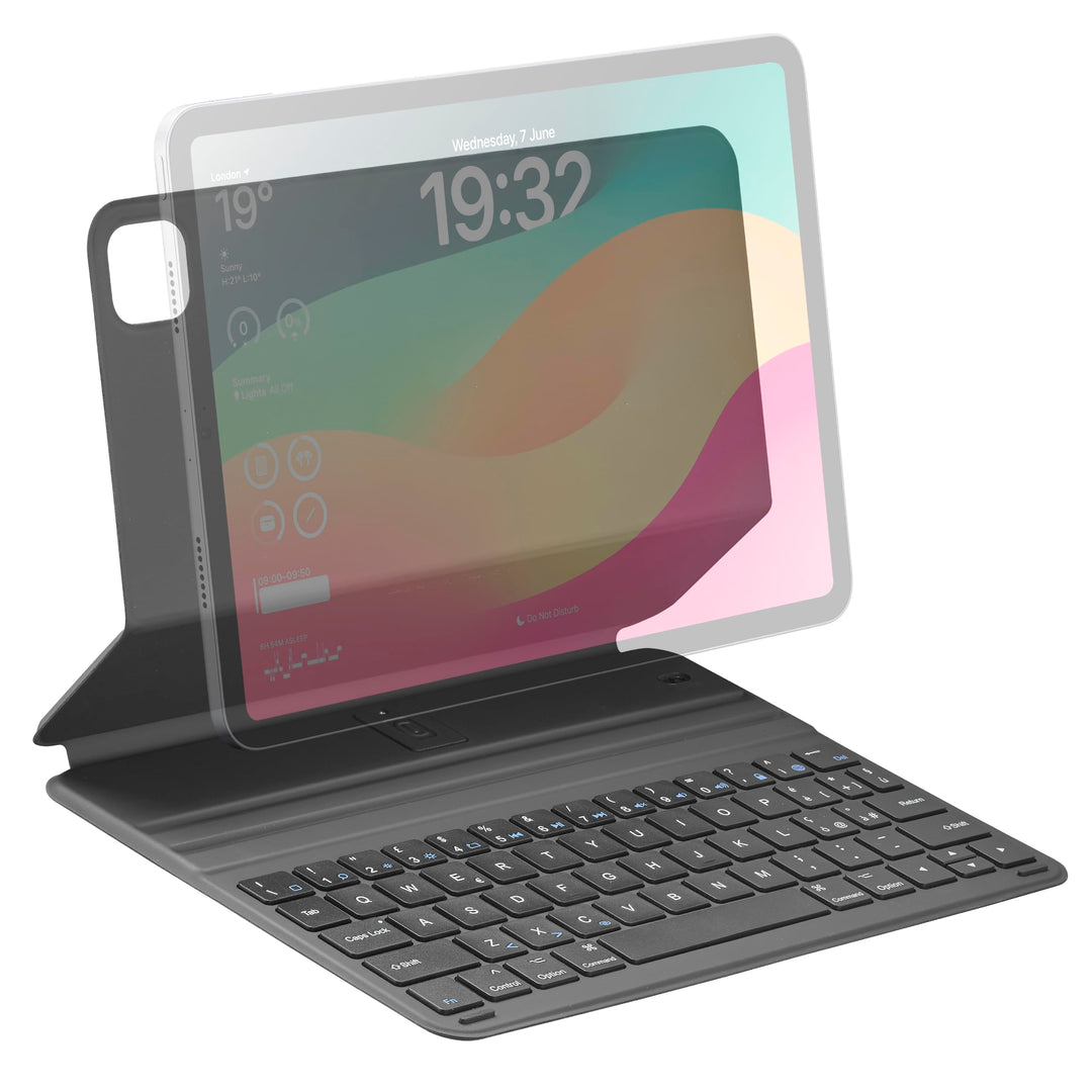 cellularline Schutzhülle Keyboard Case mit integrierter kabelloser Tastatur, italienisches QWERTY-La