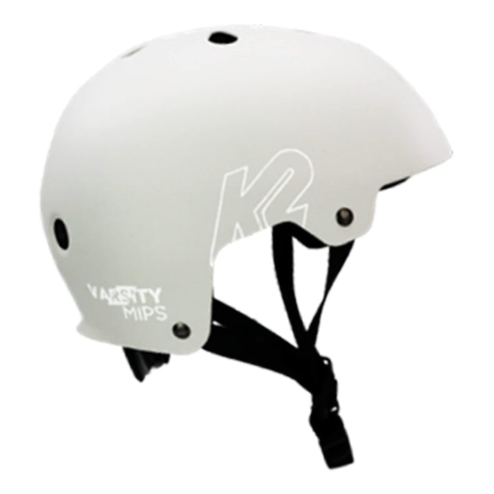 K2 Skates VARSITY MIPS Helm, Inline Skate Helm, Fahrradhelm, Skateboard Helm L (59 - 61 cm) Weiss, L