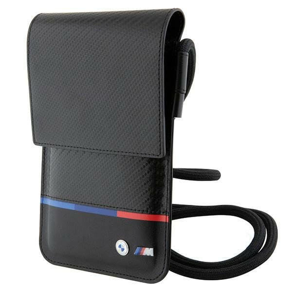 BMW Tasche BMOWBPUCARTCBK Geldbörse Bag Schwarz Carbon Tricolor Line