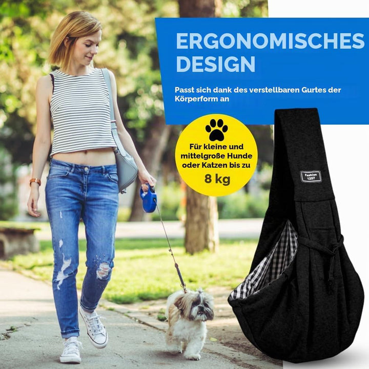 Hundetrage, Hundetragetuch, Umhängetasche für Haustiere, Hundetasche, Tragetasche Hund, Hunde Traget