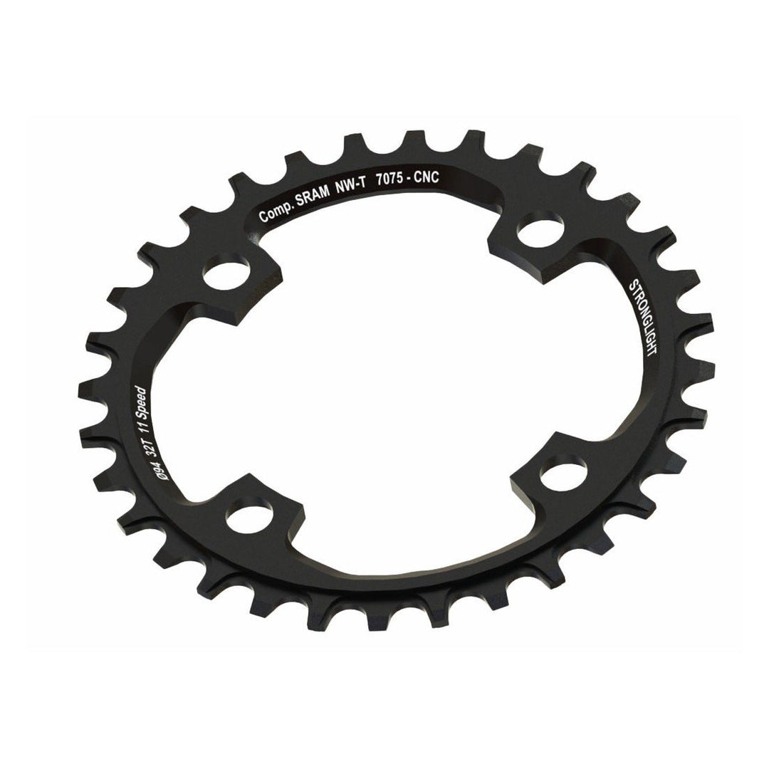 Stronglight MTB SRAM Kettenblatt (1x11 | für X01 | 4-Arm | 36 Zähne | mit Gewinde LK104mm) Schwarz,