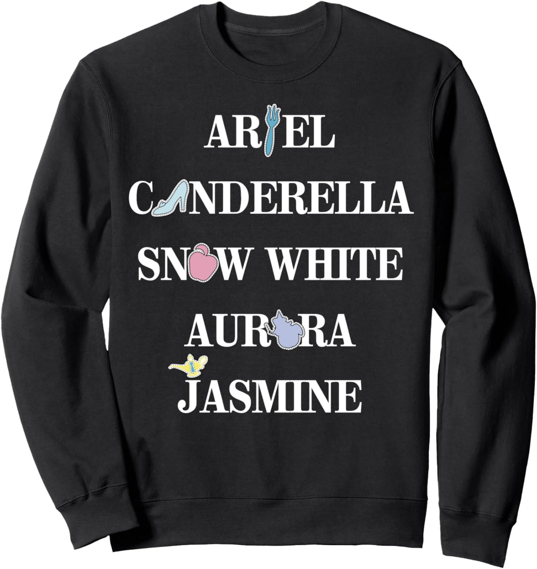 Disney Princess Stitch Patch Name Stack Sweatshirt