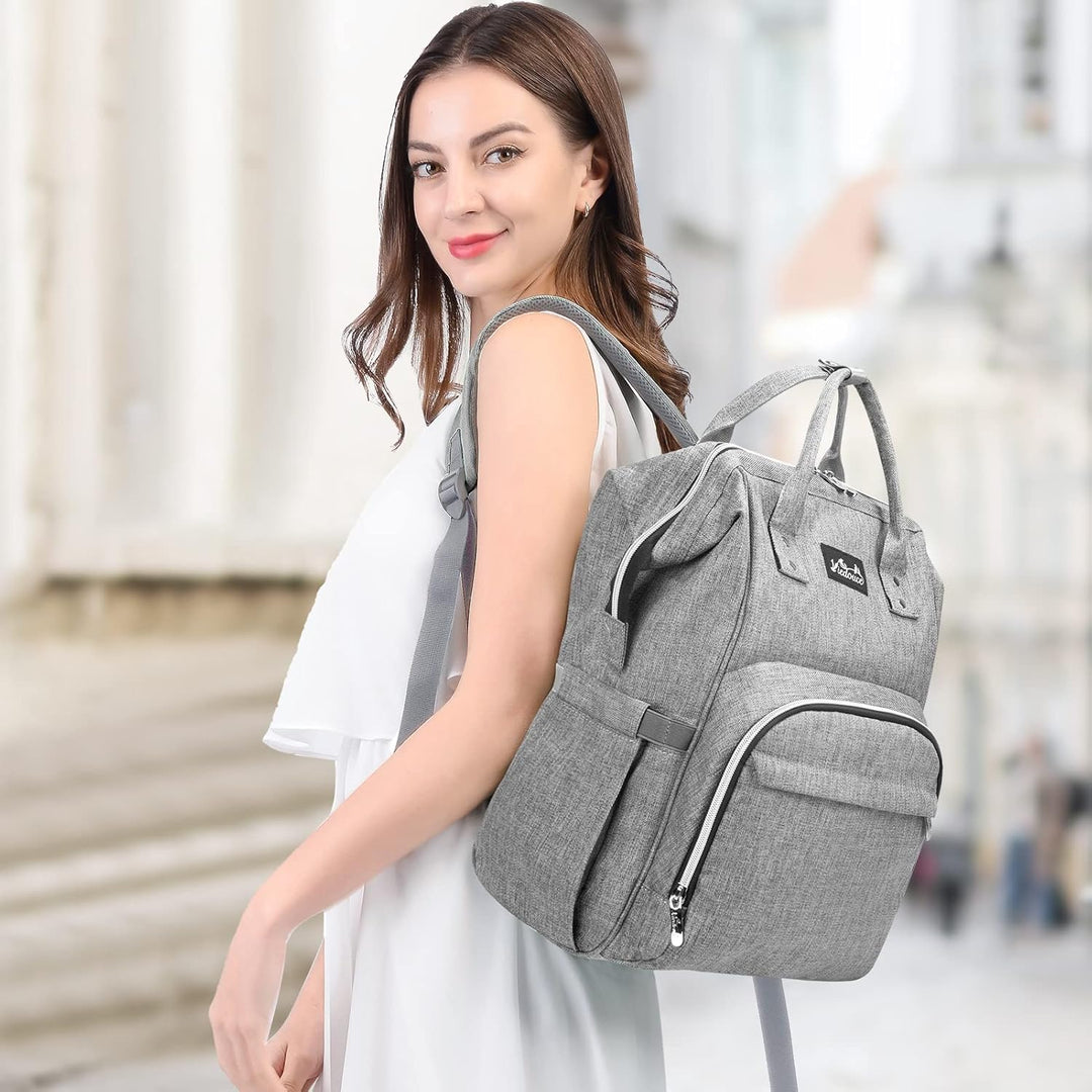 Viedouce Baby Wickelrucksack Wickeltasche Babytasche,Wasserdicht Oxford Grosse Kapazität für ausgehe
