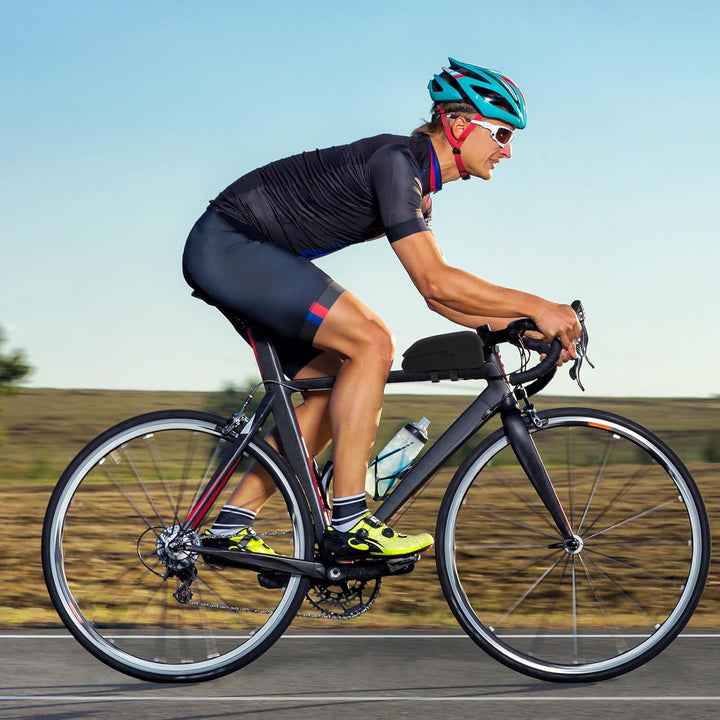 Rahmentasche Fahrradtasche mit Magnetverschluss - 1.9L Fahrrad Rahmentasche Wasserdicht Rohrtasche F