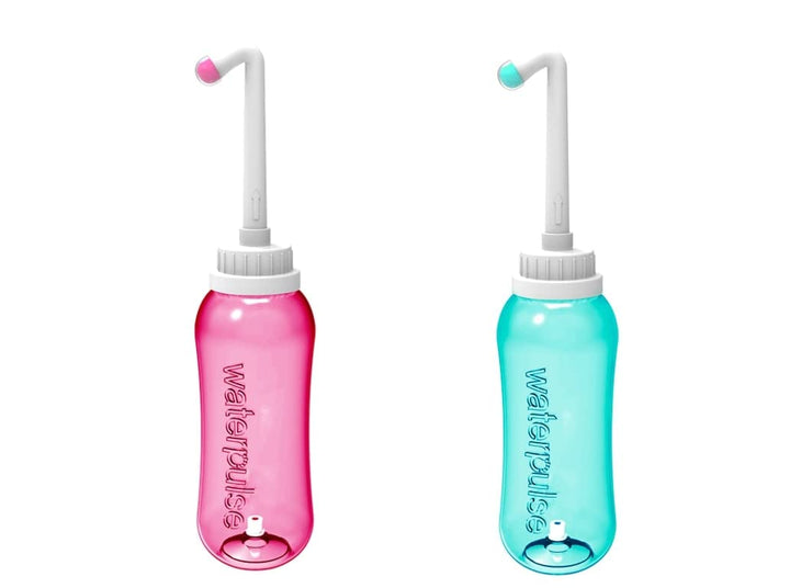 Waterpulse ED-550 SET 2 stück rosa und grün hand bidet Dusch-WC 500ml I mobiles Reise Bidet I Intimd
