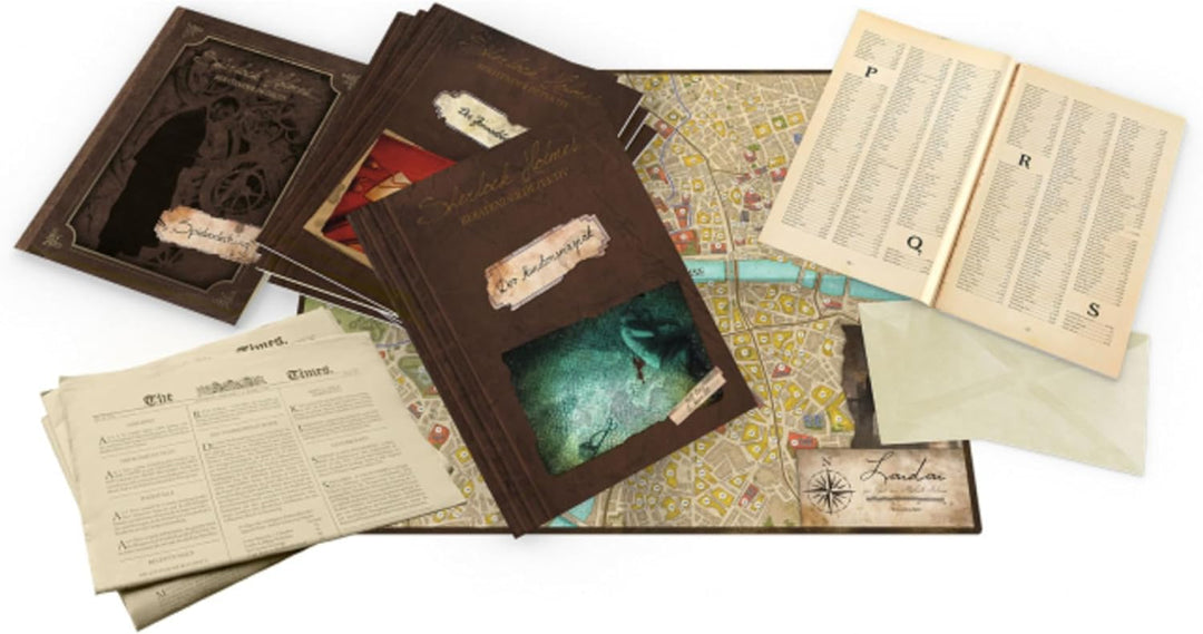 Asmodee Sherlock Holmes: Themse-Morde & andere Fälle, Kennerspiel, Rätselspiel, Deutsch