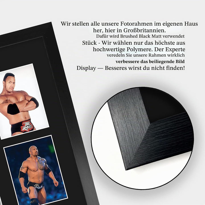HWC Trading FR A3 The Rock Wrestling Geschenke Gedruckt, Signiert Autogramm Bild Für WWE &amp; WWF Erinn