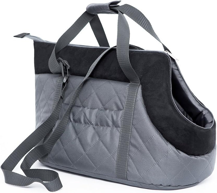 Hobbydog TORGZC6 Tragetasche für Hunde und Katzen, 27 x 25 x 43 cm, grau mit Pfoten