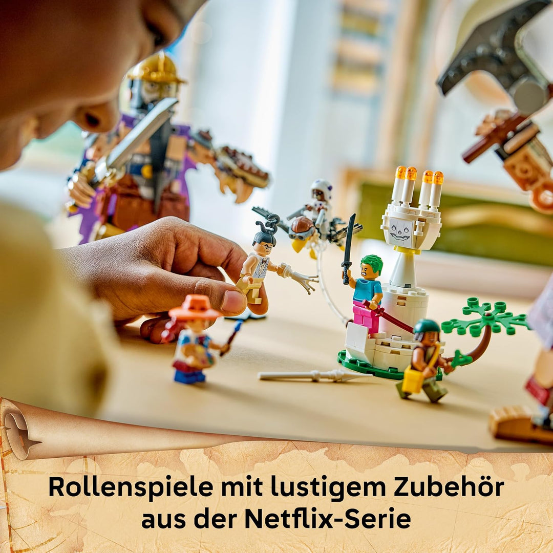 LEGO ONE PIECE Woogey vs. Boogey - Riesen von Little Garden - Interaktives Spielzeug mit 2 Actionfig
