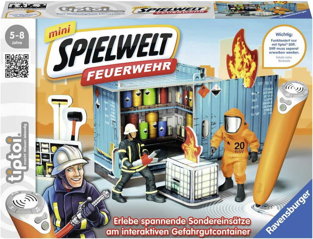 Ravensburger 00774 - tiptoi mini Spielwelt Feuerwehr: Gefahrguteinsatz