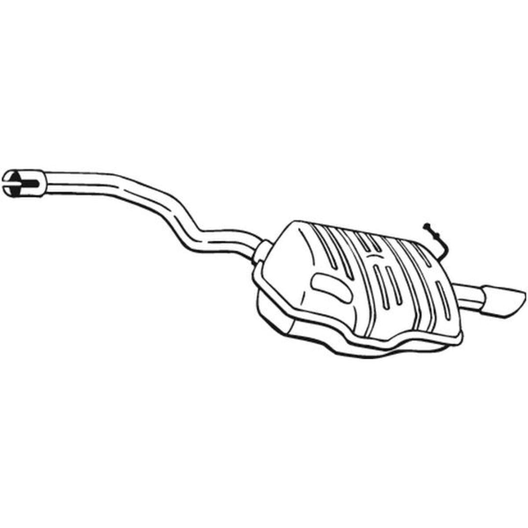 Bosal Endschalldämpfer Auspuff 220-453