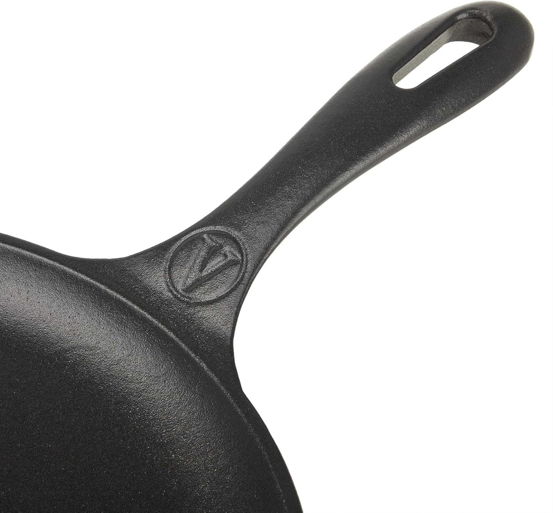 VICTORIA Grillpfanne Emaillierte Gusseisen Comal Pizza-Pfanne 26,6cm, Omeletts, Induktion, Feuer, Gr