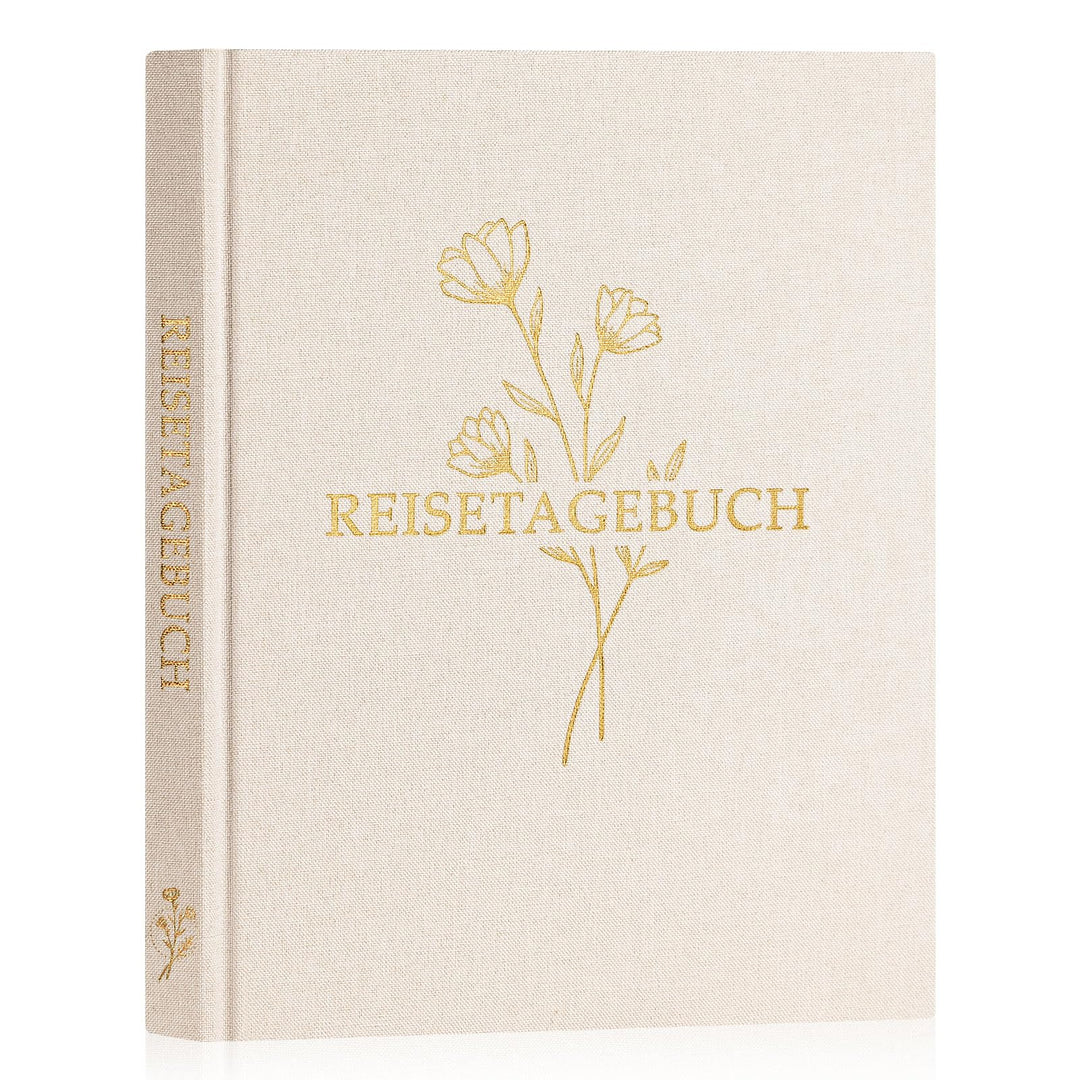 Lanpn Reisetagebuch Notizbuch für Frauen und Männer, Leinen Reisetagebuch zum Ausfüllen Fotobuch Rei