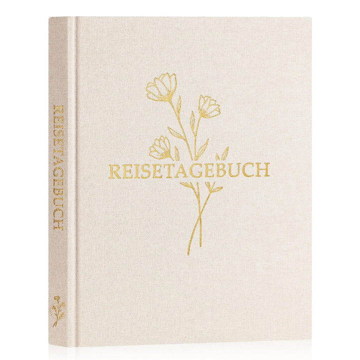 Lanpn Reisetagebuch Notizbuch für Frauen und Männer, Leinen Reisetagebuch zum Ausfüllen Fotobuch Rei
