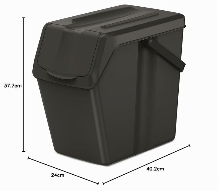 Keden Sortibox Mülltrennsystem 3x25L Set Mülltrennungsbehälter Recycling Recyclingbehälter Abfallsor