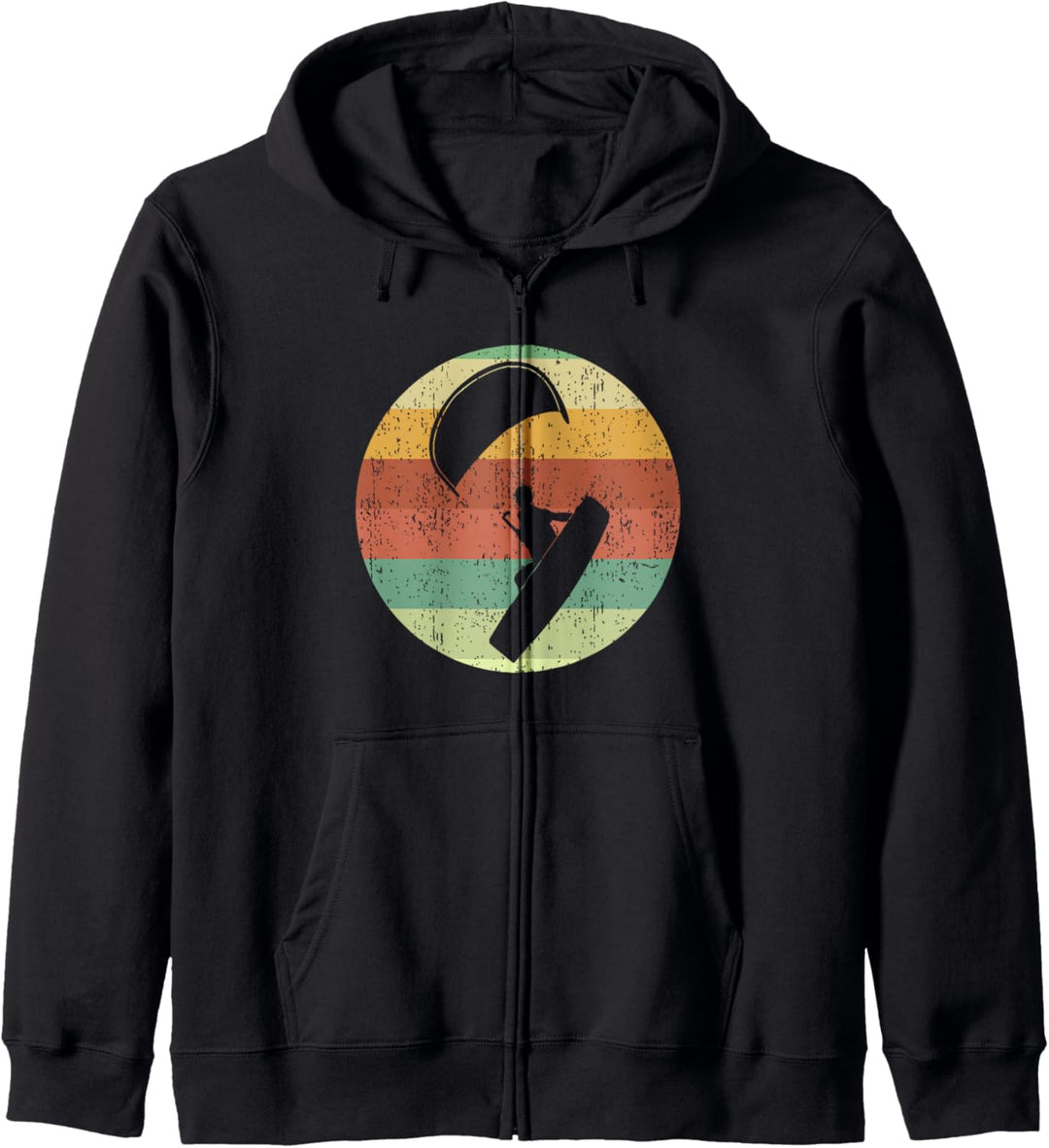 Kitesurfen Kiteboarding Kiten Kitesurfing Vintage Retro Kapuzenjacke