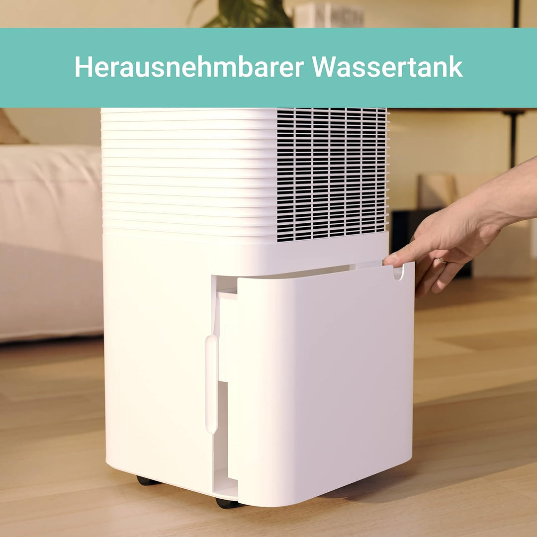 SUNTEC DryFix 12 EQ Luftentfeuchter – Für Räume bis 34 m2 bzw. 80 m3 – Raumentfeuchter mit 12 l/Tag