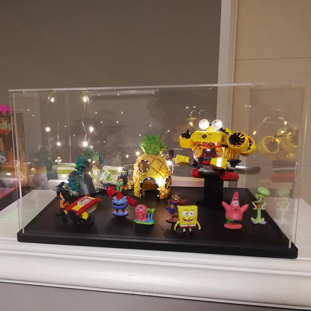 Acryl Vitrine Schaukasten 3mm Transparente Acrylbox Präsentationsbox für Funko Pop Figuren, Miniatur