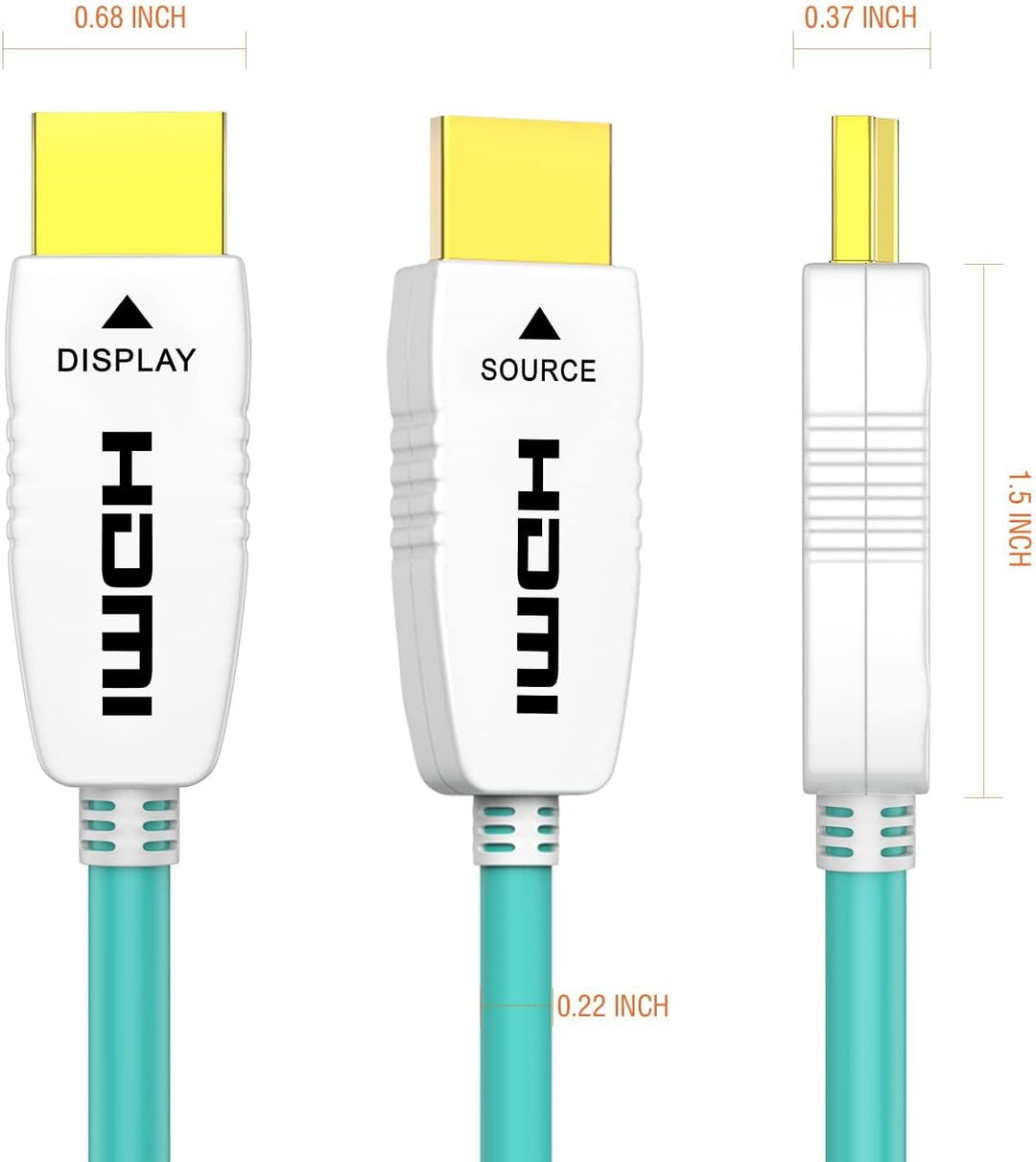 RUIPRO HDMI 2.1 Glasfaserkabel 10M, 48 Gbit/s, 8K@60Hz, 4K@120Hz, Dynamic HDR, eARC, Dolby, HDCP 2.2