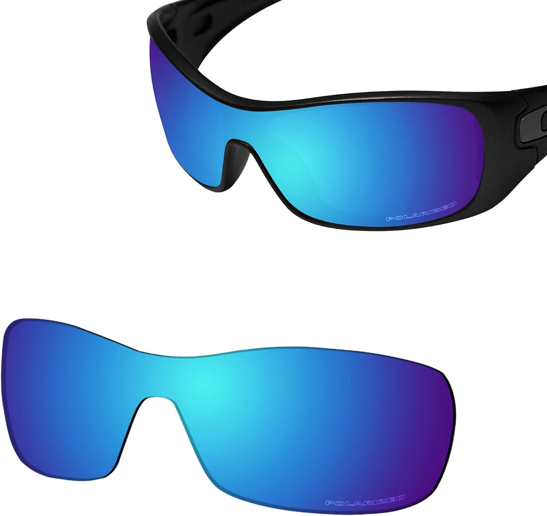 Saucer Premium Ersatzgläser für Oakley Antix Sonnenbrillen High Definition - Glacier Blue Polarisier
