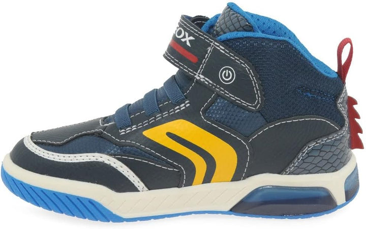 Geox Jungen J Inek Boy A Sneakers 24 EU Navy Lt Blue, 24 EU Navy Lt Blue