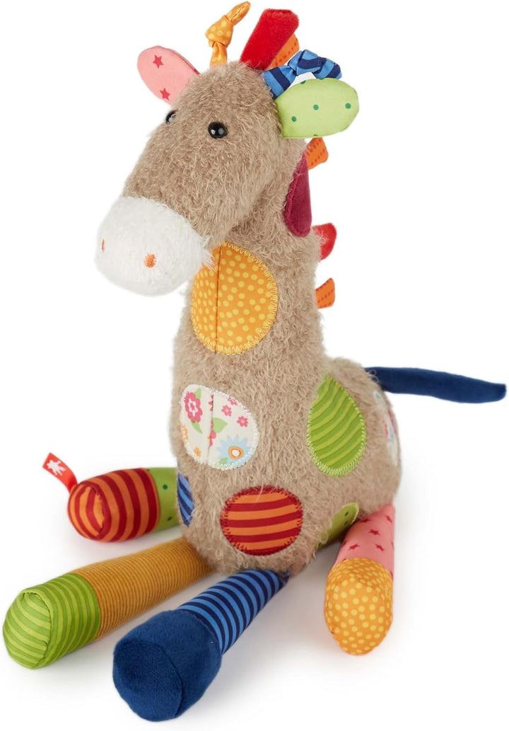 SIGIKID 42837 Stofftier Giraffe Patchwork Sweety Kuscheltier zum Spielen & Schmusen aus weichem Mate