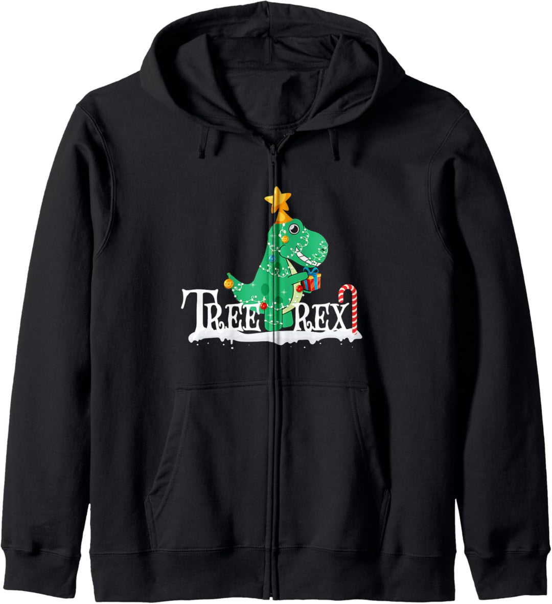 Lustiger Dinosaurier T-Rex Weihnachtsbaum Rex Kapuzenjacke