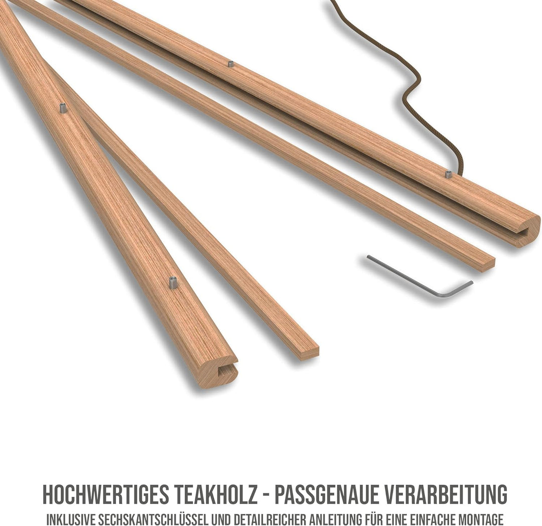Vacentures Die Leiste - Schraubbare Klemmleiste für Magnetische Karten 59 CM 59 CM Natur, 59 CM Natu