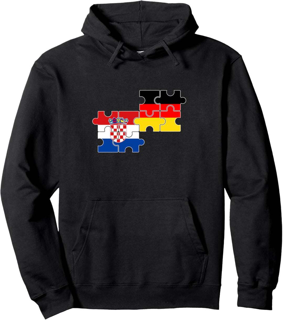 Kroatien Deutschland Flagge Deutsch Kroate Pullover Hoodie