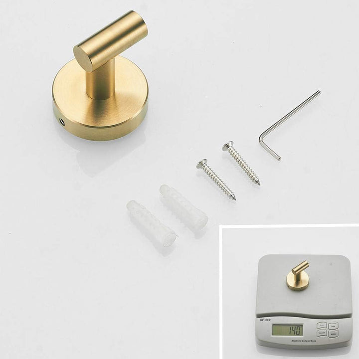 Kelelife Toilettenpapierhalter Handtuchhaken Wand Handtuchhalter/Handtuchstange für Badzimmer, Gold