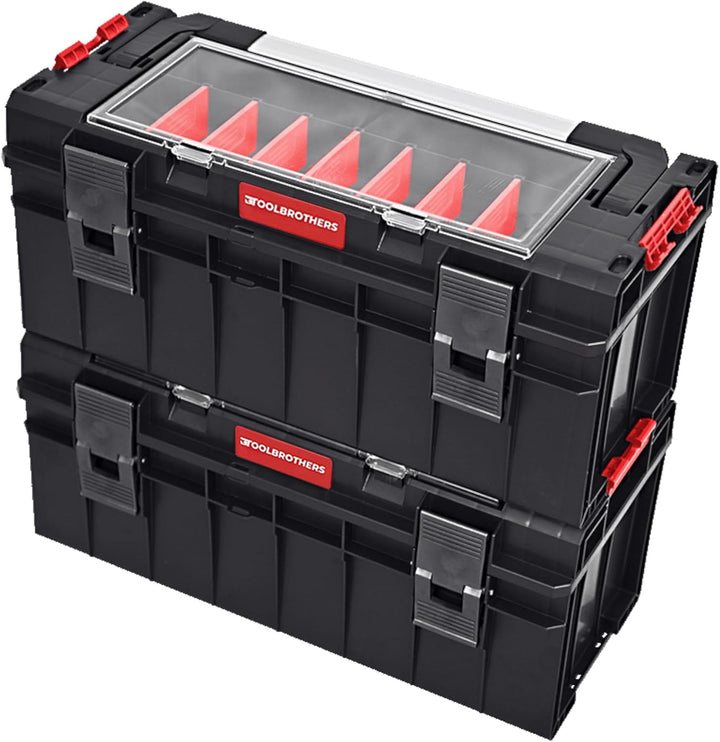 Toolbrothers RHINO Slim Werkzeugkoffer ECO Handling+ Long Edition 22 l IP54 + Werkzeugschale, Handli