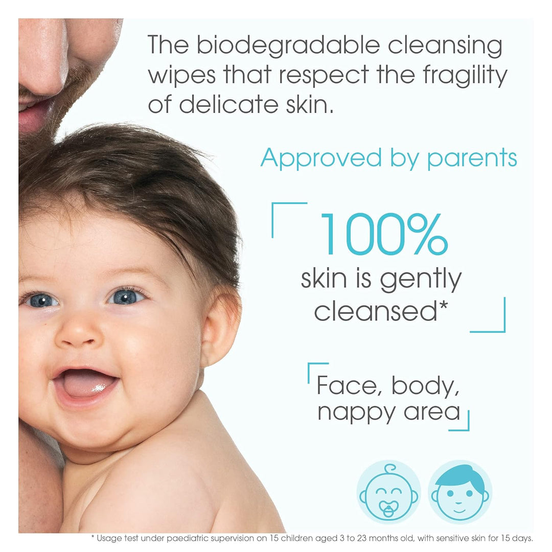 Bioderma ABC Derm H2O, Reinigungstücher, 60 Stück