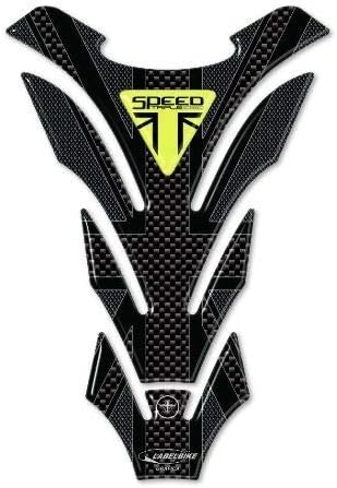 LABELBIKE 3D Aufkleber Motorrad Tankpad kompatibel mit Triumph | Speed Triple 1050 Union Jack, Harzs