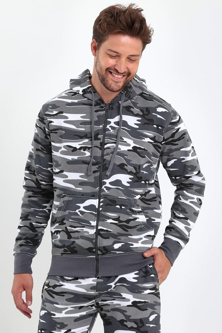Raff & Taff Herren Zipper Hoodies Kapuzenjacke Sweatjacke Übergangsjacke Jacke Basic Schlicht bis 8X