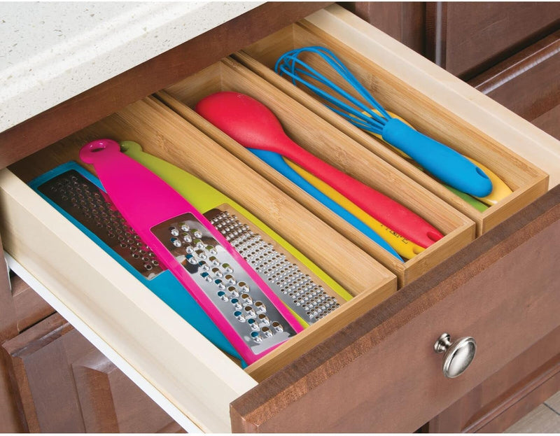 mDesign Aufbewahrungsbox für den Schreibtisch – vielseitige Schubladenbox aus Holz – stapelbarer Sch