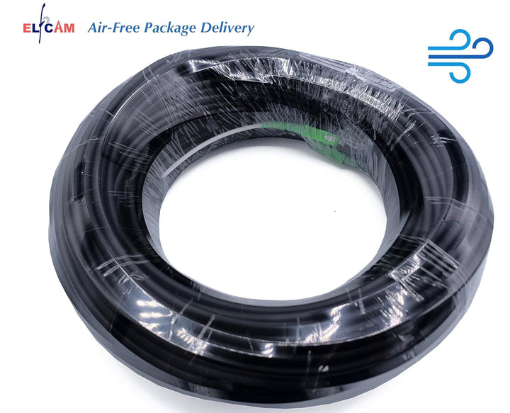 Elfcam – 35m Glasfaserkabel SC/APC auf SC/APC Simplex OS2 9/125μm 5.0mm, Indoor &amp; Outdoor LWL Kabel