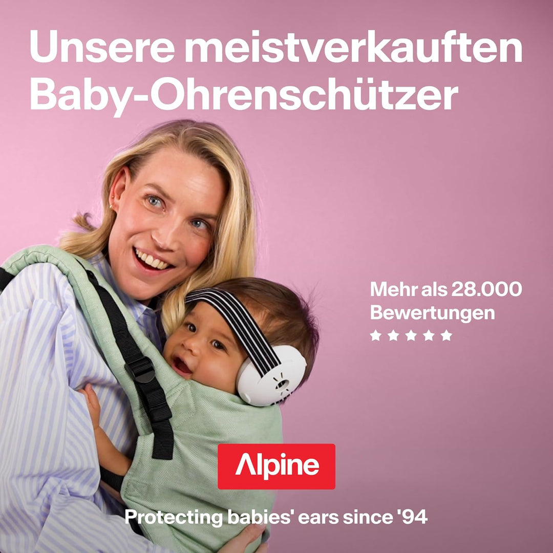Alpine Muffy Baby Kapselgehörschützer - Gehörschutz für Babys und Kleinkinder von 12 bis 36 Monate -