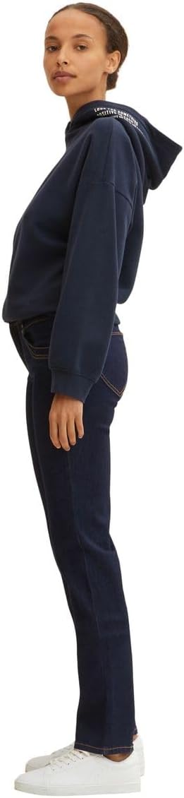 TOM TAILOR Damen Alexa Straight Jeans 30W / 30L 10138 - Rinsed Blue Denim, 30W / 30L 10138 - Rinsed