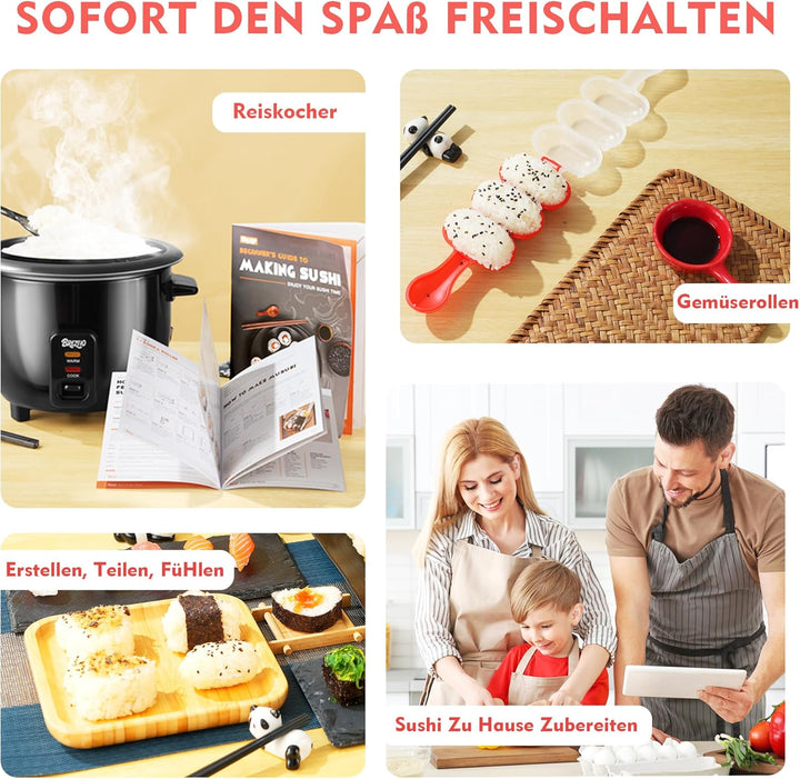 Sushi Maker set，sushi zubehör，sushi set zum selber machen ，DIY for Anfänger，kreative Hobbyköche
