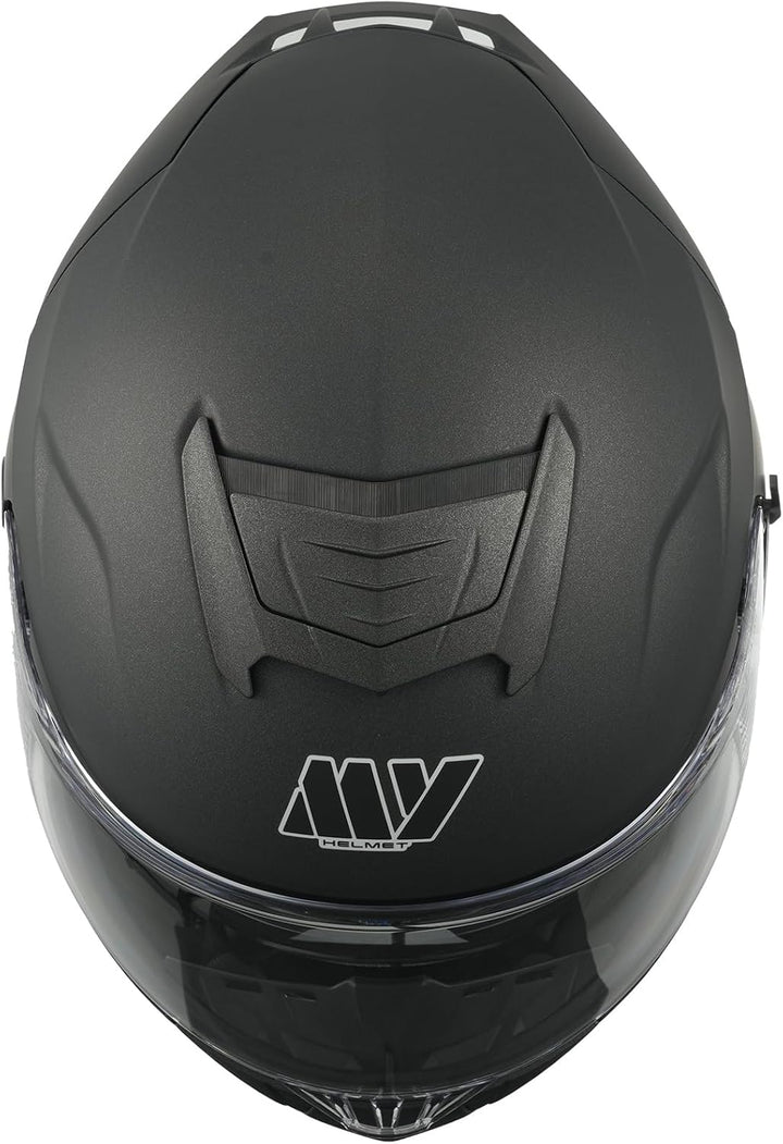 MY Motorrad Integralhelm Vollvisierhelm Mopedhelm mit Sonnenblende für Damen Herren,ECE 22.06 Genehm