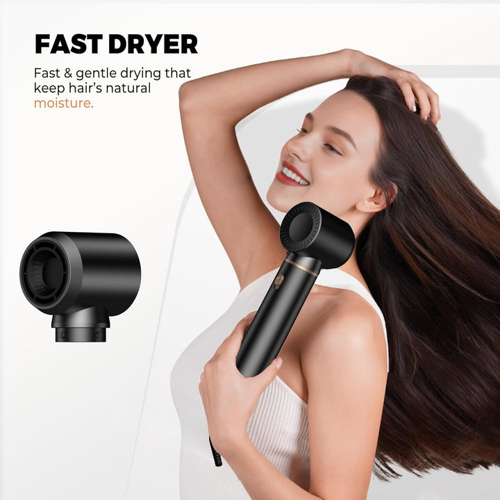 OKWRAP Hair Styler Set Hairstyler 5 in 1, LCD Haarstyler Airbrush Mit Rundbürstenföhn Haarstyler War