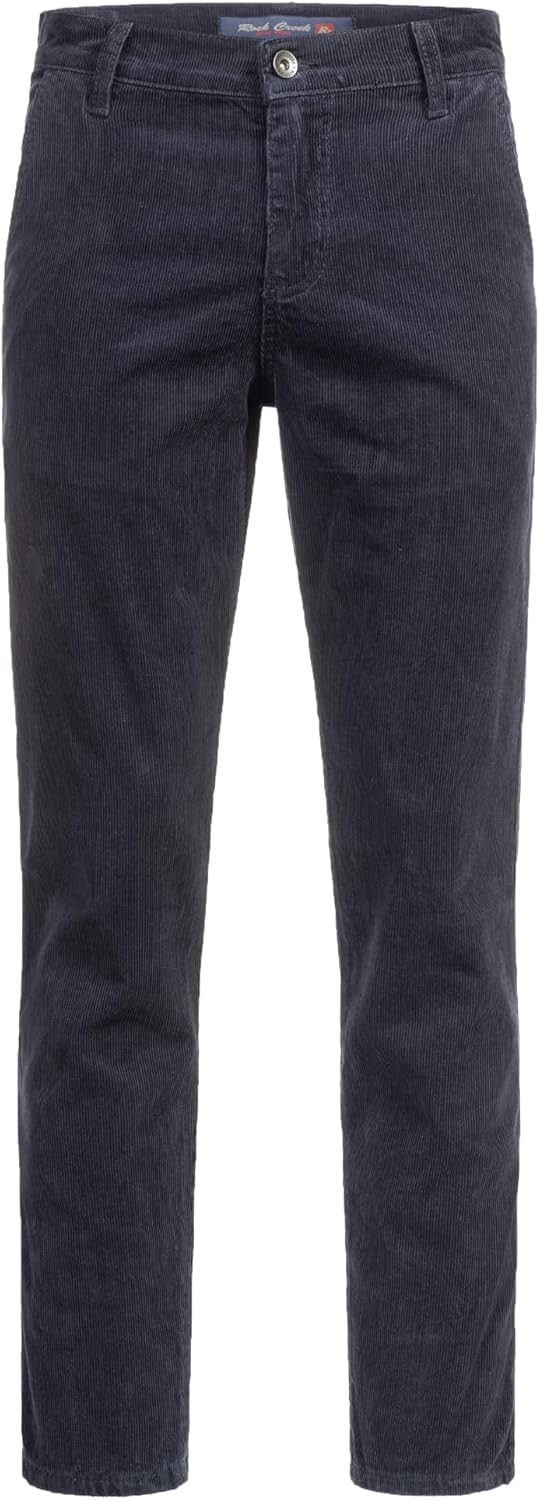 Rock Creek Herren Cord Hose Regular Fit Chino Hose RC-2156 29W / 30L Navy, 29W / 30L Navy