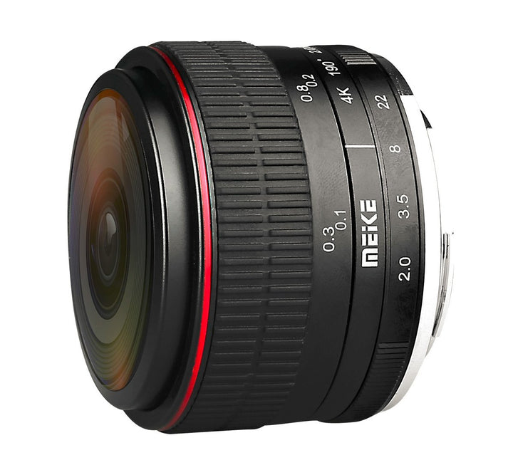 Fisheye-Objektiv für Fujifilm X-Mount Meike MK-6,5mm-F/2.0 Fisheye-Objektiv 6,5mm F2.0 für Fujifilm