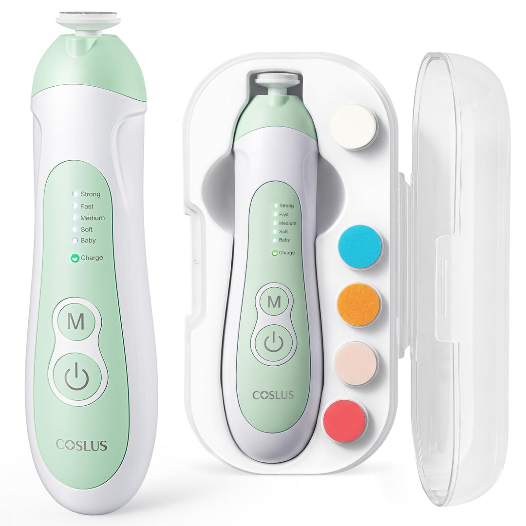 COSLUS Elektrische Nagelfeile Baby Wiederaufladbar: 2026 Electric Baby Nail Trimmer Sanfter 5 Geschw