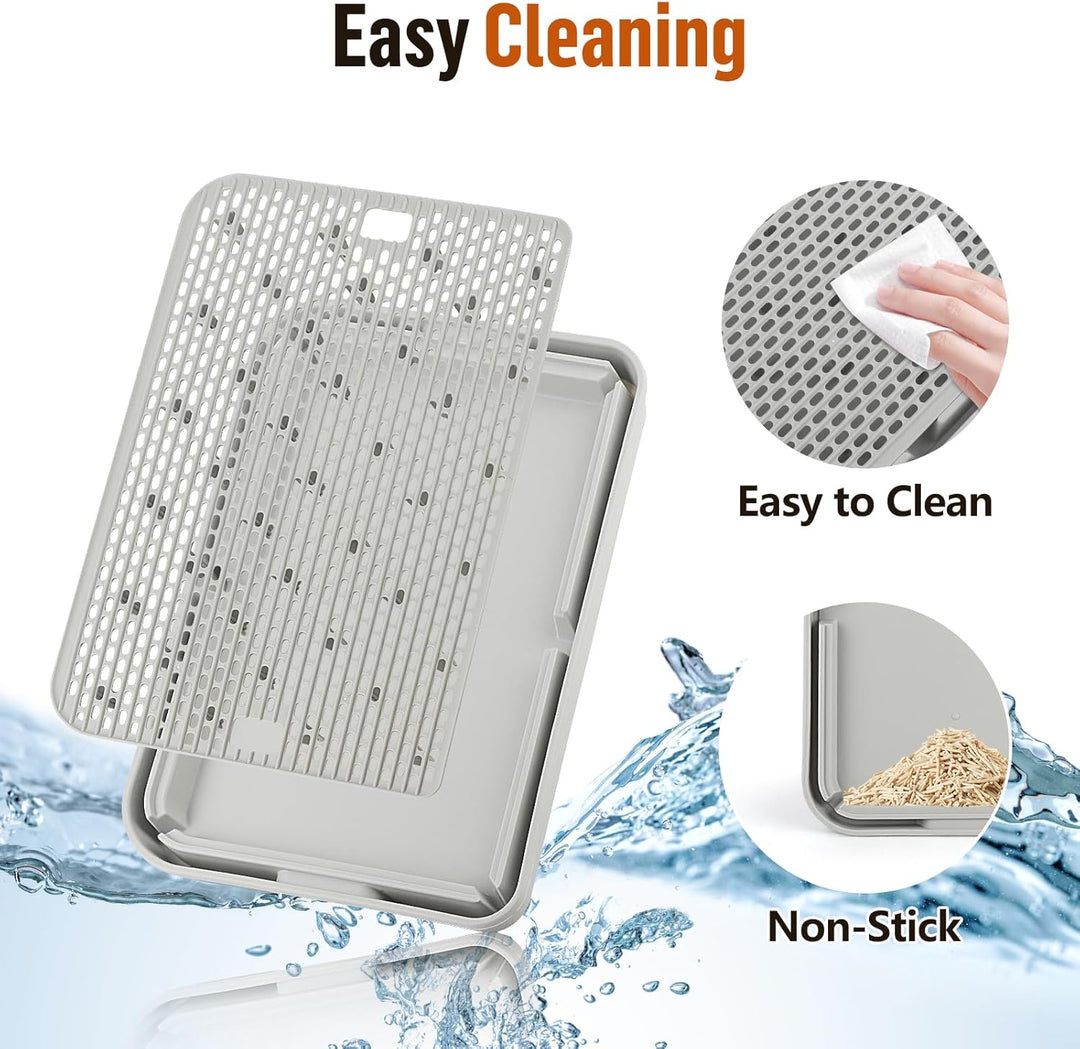 grosse Katzentoilette Rampe Matte, 42x30CM Katzentreppe, Katzenstreu Catcher für automatische selbst