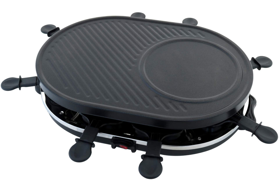 Raclette für 8 Personen Tischgrill Raclettegrill Party Sylvester Pfännchen
