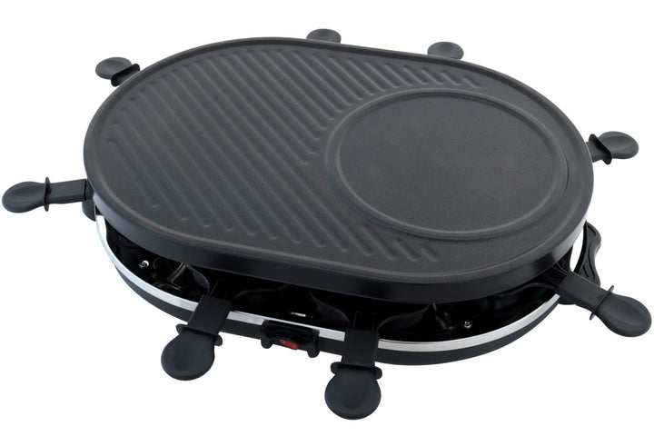 Raclette für 8 Personen Tischgrill Raclettegrill Party Sylvester Pfännchen